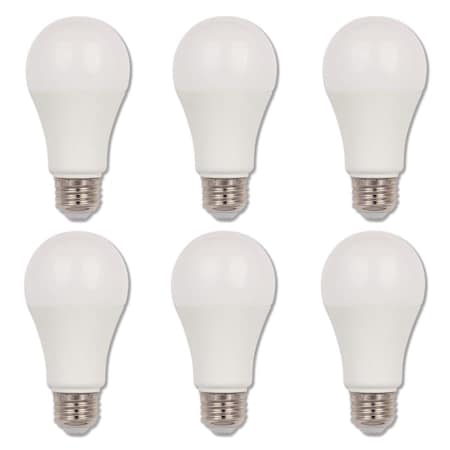 Westinghouse Bulb LED Dimmablemable 15W 120V A19 Omni 3000K Bright White E26 Med Base, 6PK 5197020